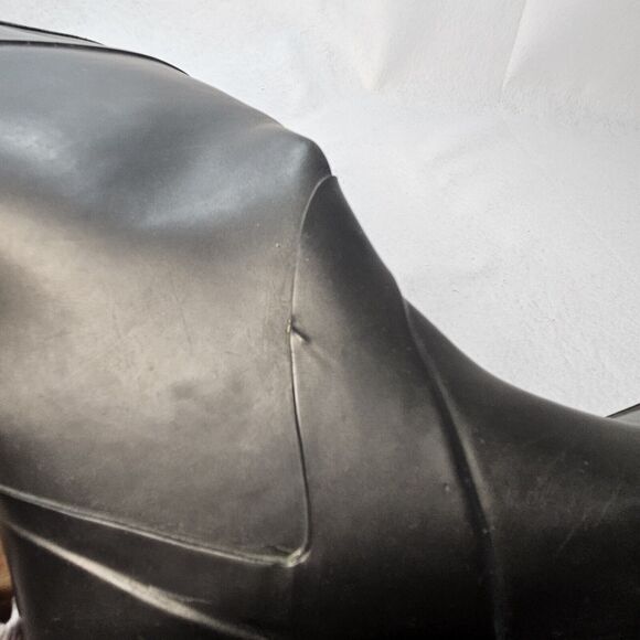 MICHAEL KORS Black Wedge Rain boots Sz 6 - Picture 9 of 9